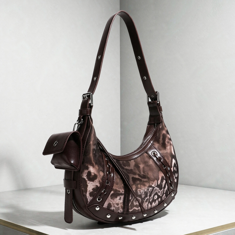 Interior Design Vintage Style - Bolsas de sillín con estampado de