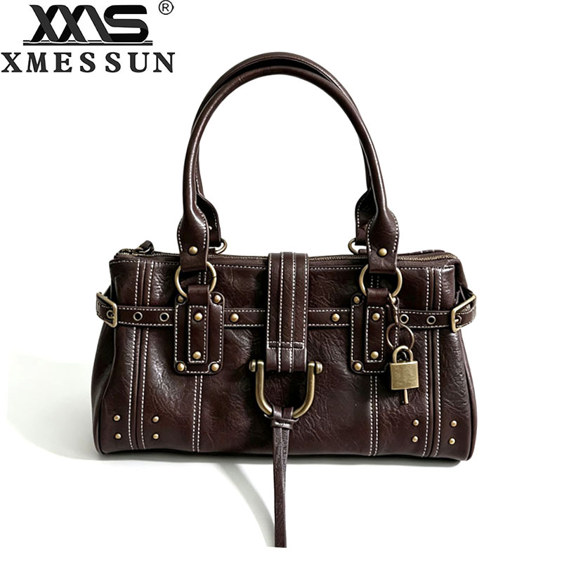 Interior Design Vintage Style - Nuevo Bolso Tote Vintage con Remaches,