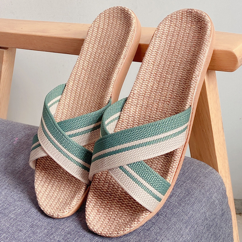 Linen Roller Blind - Zapatillas de playa de lino para