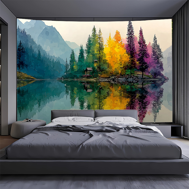 Mural de pared colorido de bos - Interior Design Hd reseña y precio
