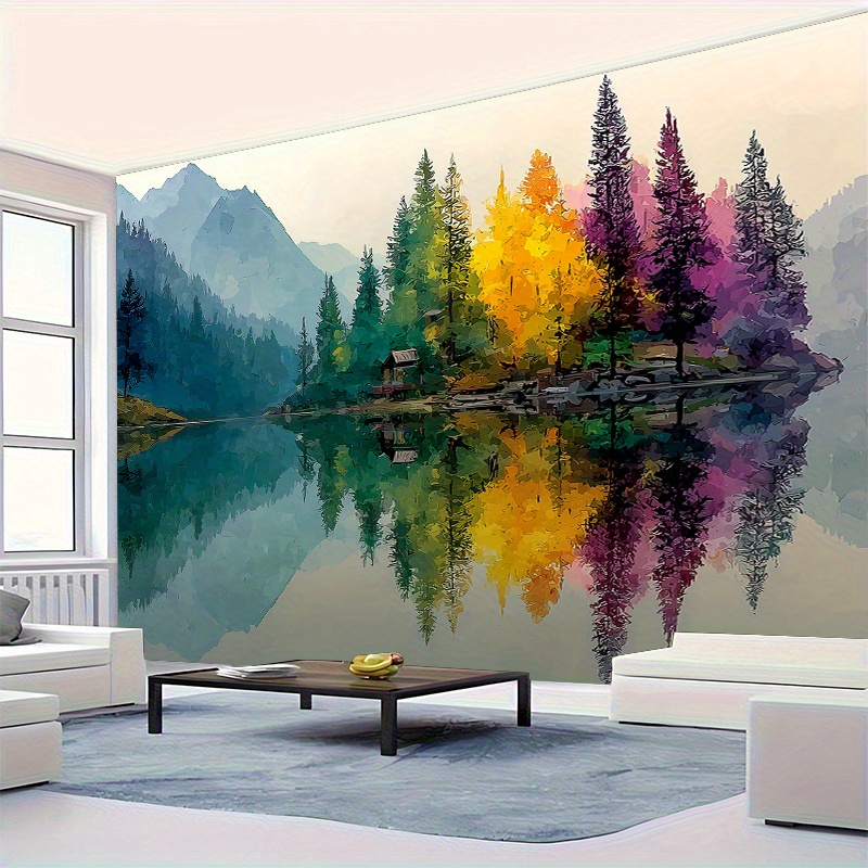 Mural de pared colorido de bos - Interior Design Hd reseña y precio