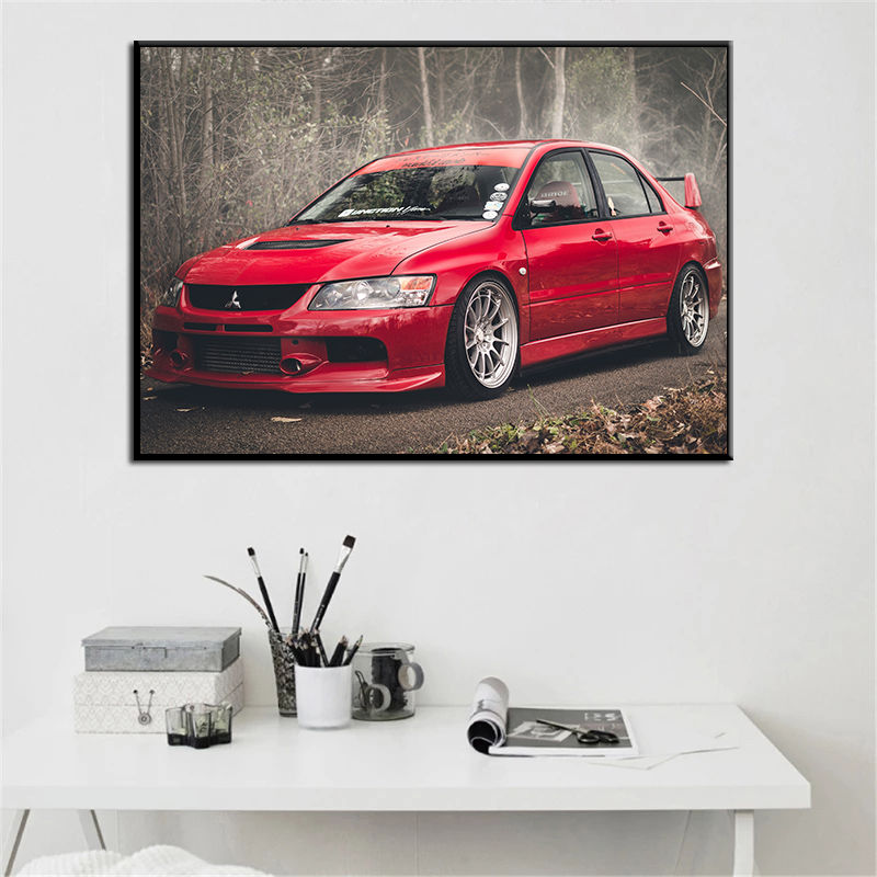 Pósteres de supercoche Lancer  - Interior Design Sketch reseña y precio