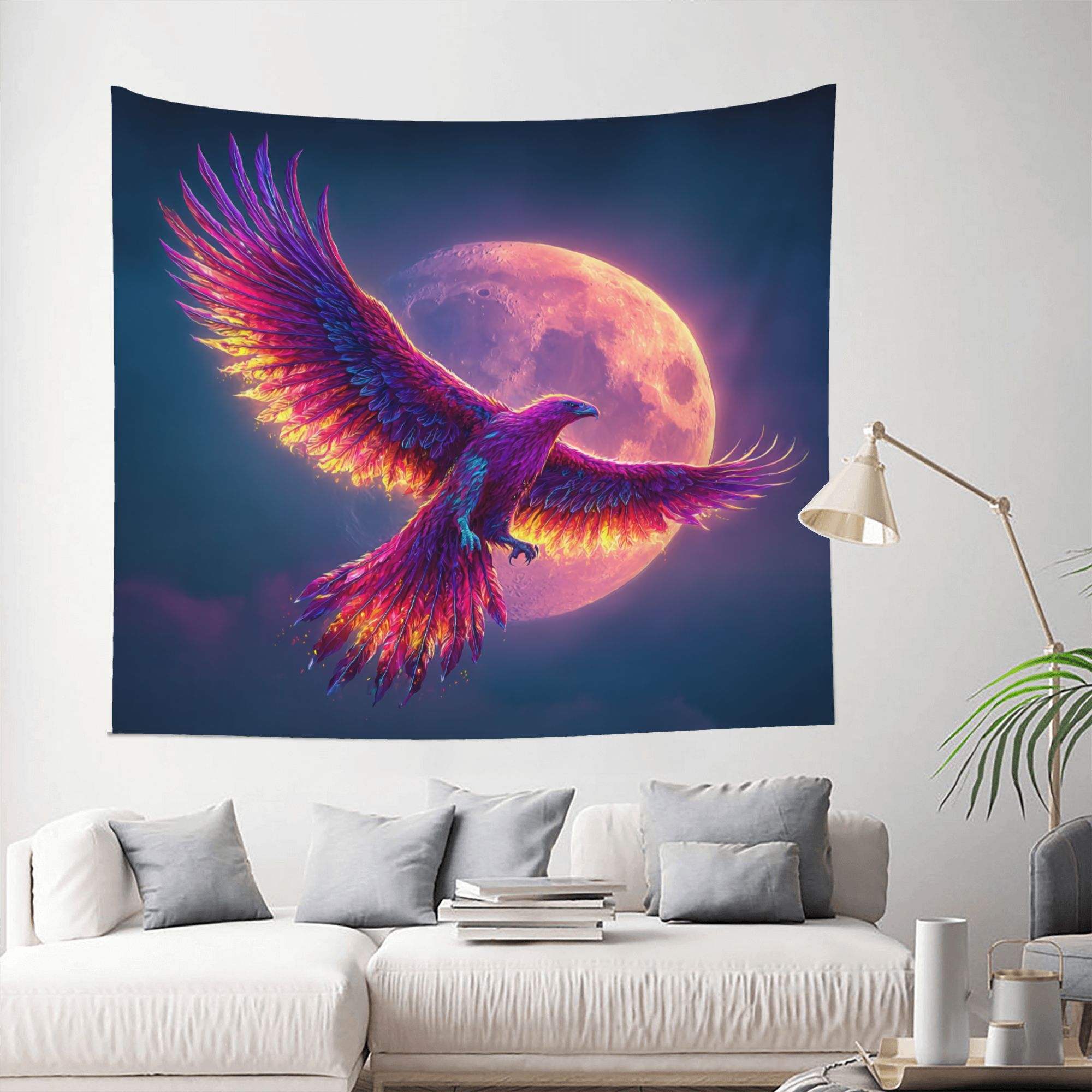 Tapiz de pared de cielo y Luna - Interior Design Hd reseña y precio