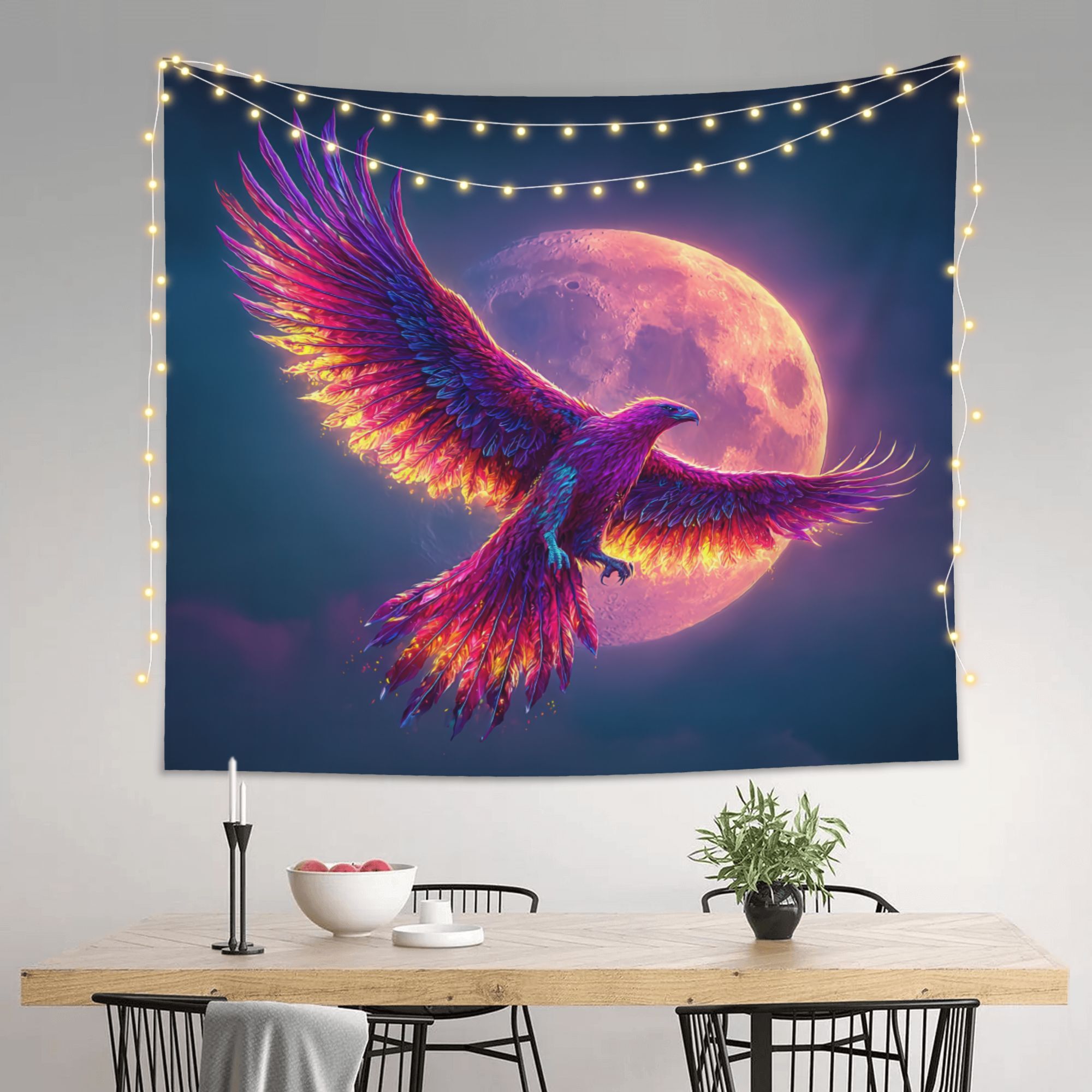 Tapiz de pared de cielo y Luna - Interior Design Hd reseña y precio