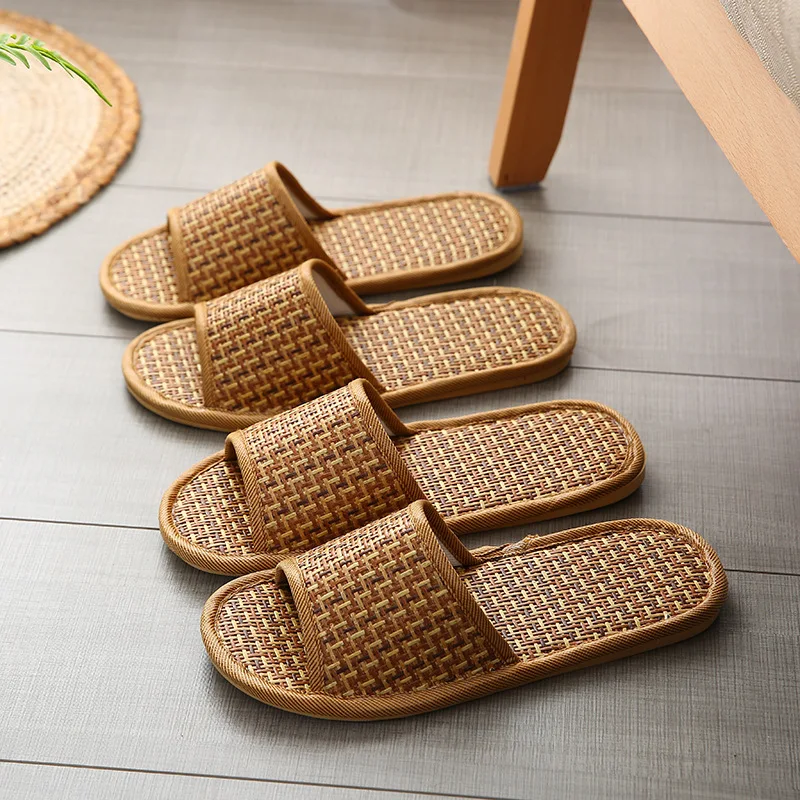 Zapatillas de estera de paja p - Linen Roller Blind reseña y precio