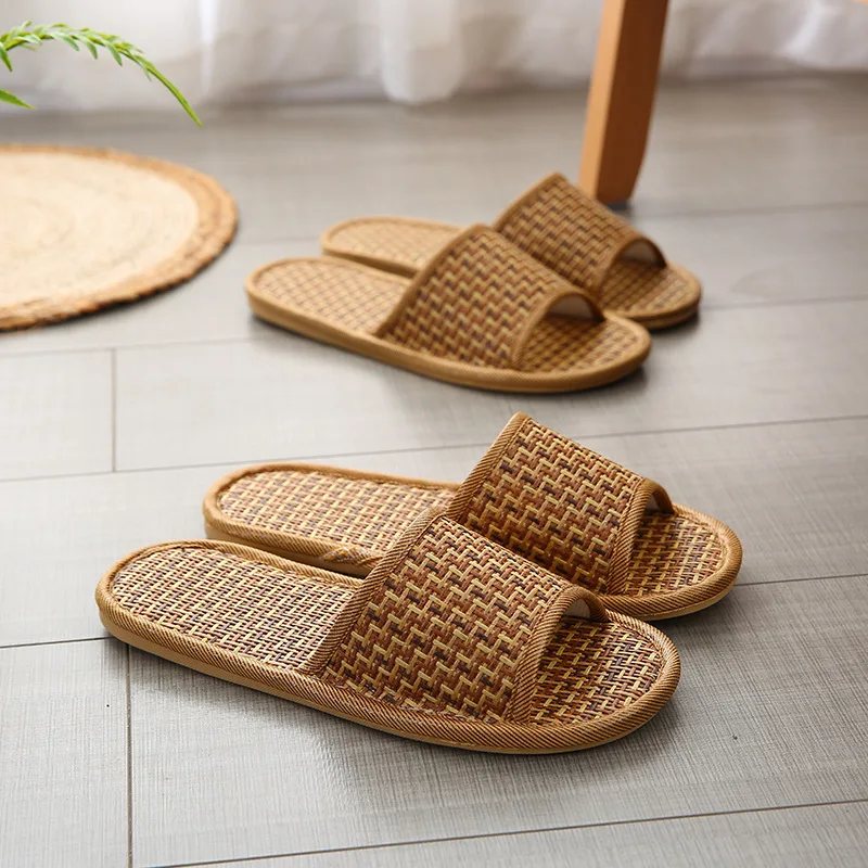 Zapatillas de estera de paja p - Linen Roller Blind reseña y precio