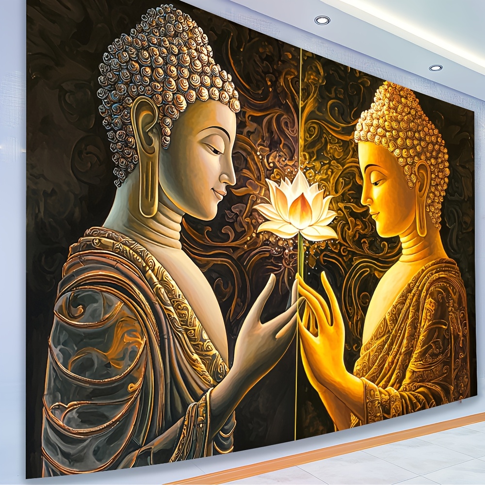 Tapiz de pared de loto de Buda - Interior Design Zen Style reseña y precio