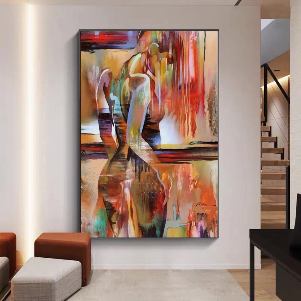 Pintura al óleo abstracta para - Interior Design Sketch reseña y precio