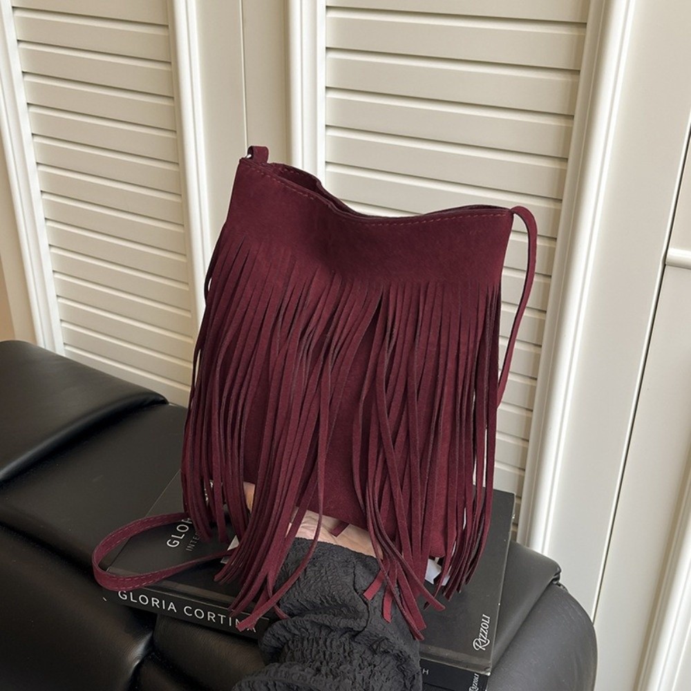 Bolso Bandolera Retro con Borl - Interior Design Vintage Style reseña y precio