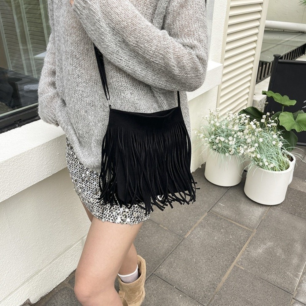 Bolso Bandolera Retro con Borl - Interior Design Vintage Style reseña y precio