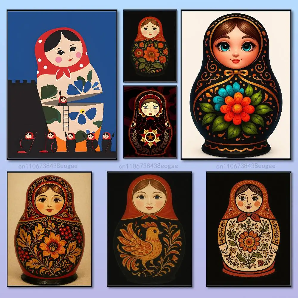 Póster de arte ruso de muñecas - Interior Design Hd reseña y precio