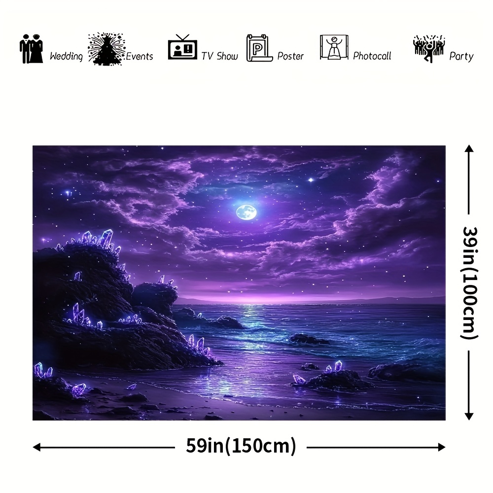 Mural de pared de noche de océ - Interior Design Hd reseña y precio