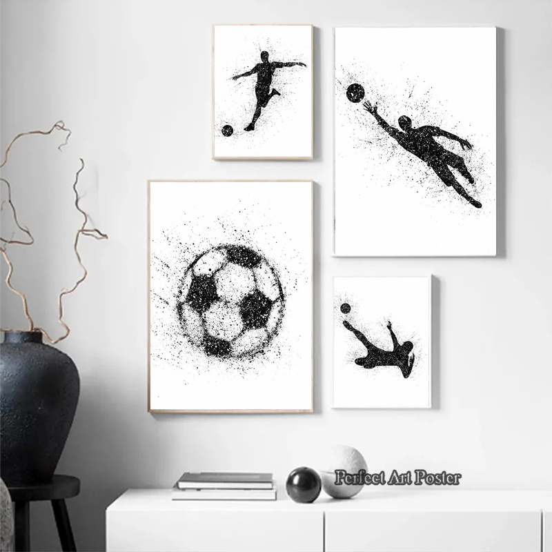 Acuarela fútbol hombre jugando - Interior Design Sketch reseña y precio