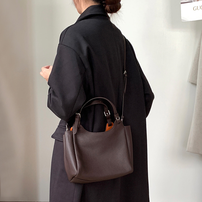Bolso de mano de cuero genuino - Interior Design Vintage Style reseña y precio