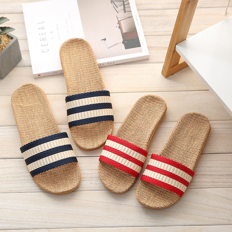 Sandalias planas De lino para  - Linen Roller Blind reseña y precio