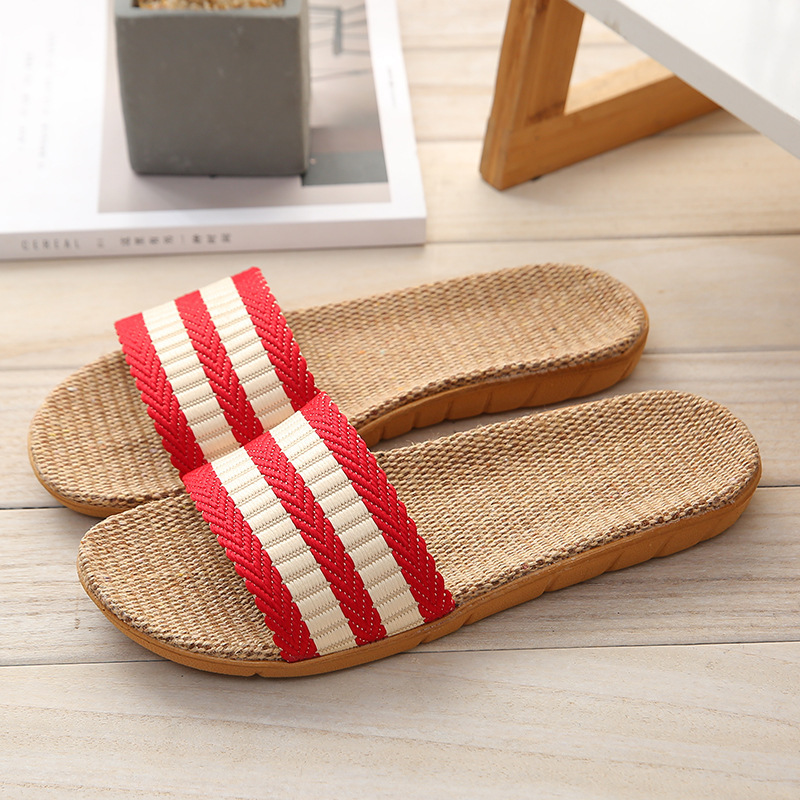 Sandalias planas De lino para  - Linen Roller Blind reseña y precio