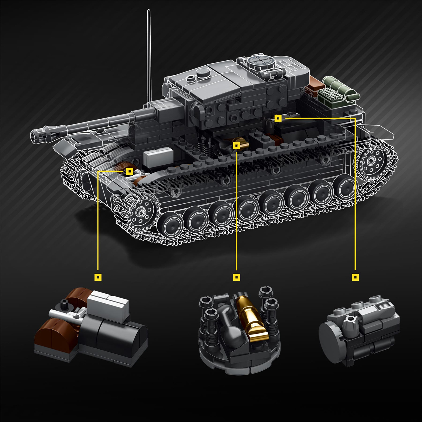 Tanque a Escala 1:35 No. Kit d - Interior Design Build reseña y precio