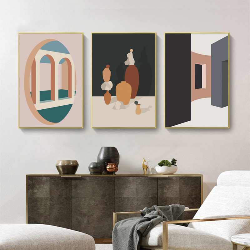 Retro Morandi edificio lienzo  - Interior Design Build reseña y precio