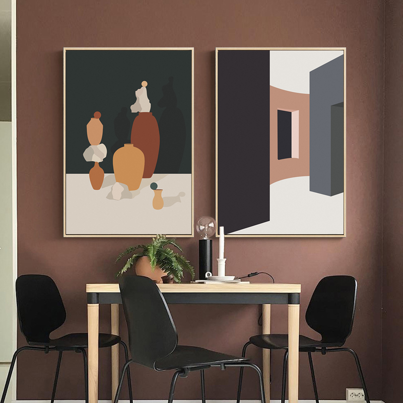 Retro Morandi edificio lienzo  - Interior Design Build reseña y precio