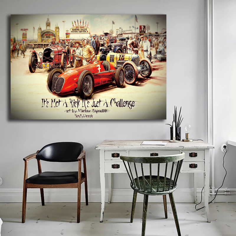 Carteles de coche Vintage, pós - Interior Design Sketch reseña y precio