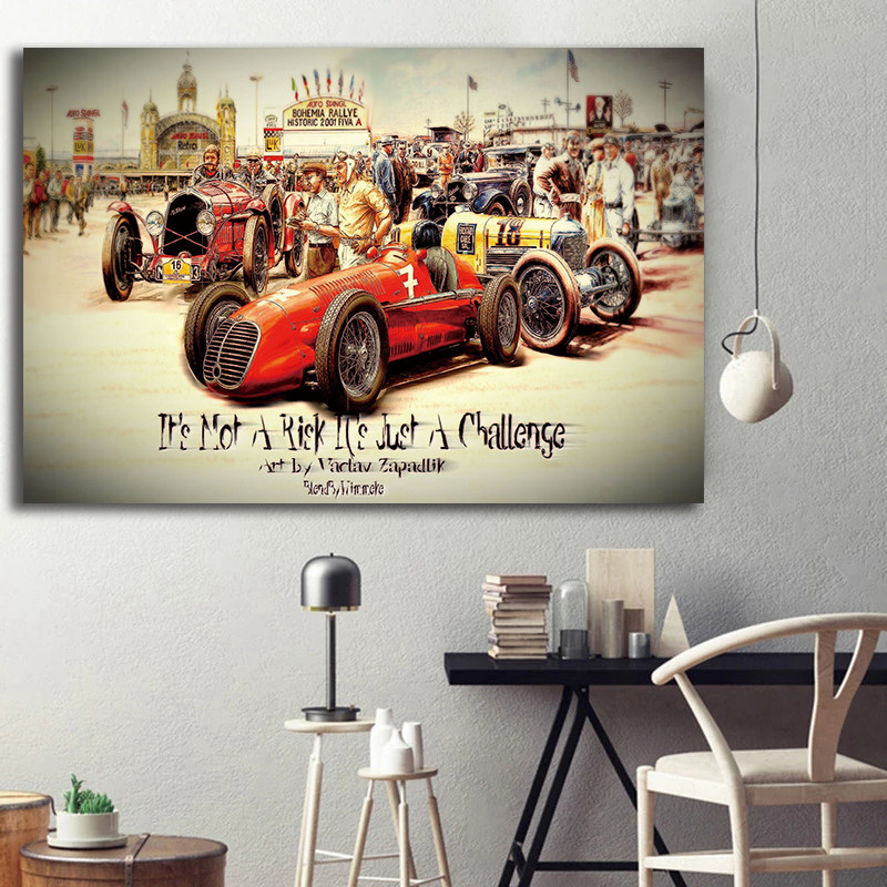 Carteles de coche Vintage, pós - Interior Design Sketch reseña y precio